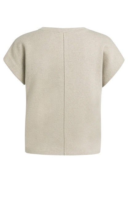 YAYA Jacquard Sweater Grey Melange