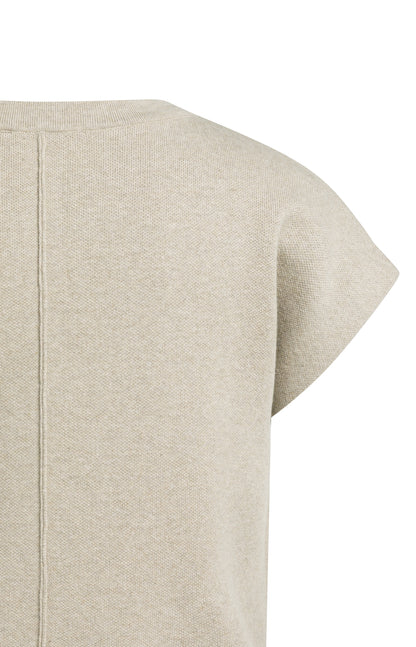 YAYA Jacquard Sweater Grey Melange