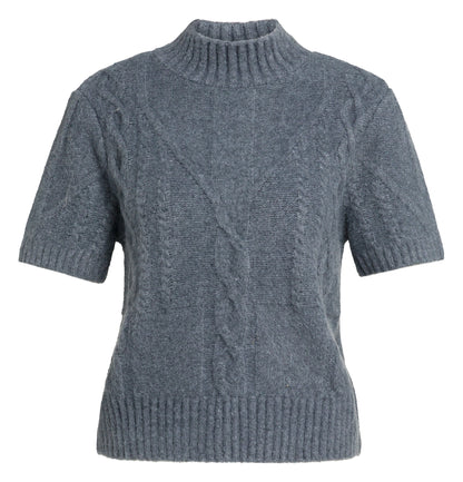 YAYA Cable Sweater Arctic Seal Grey