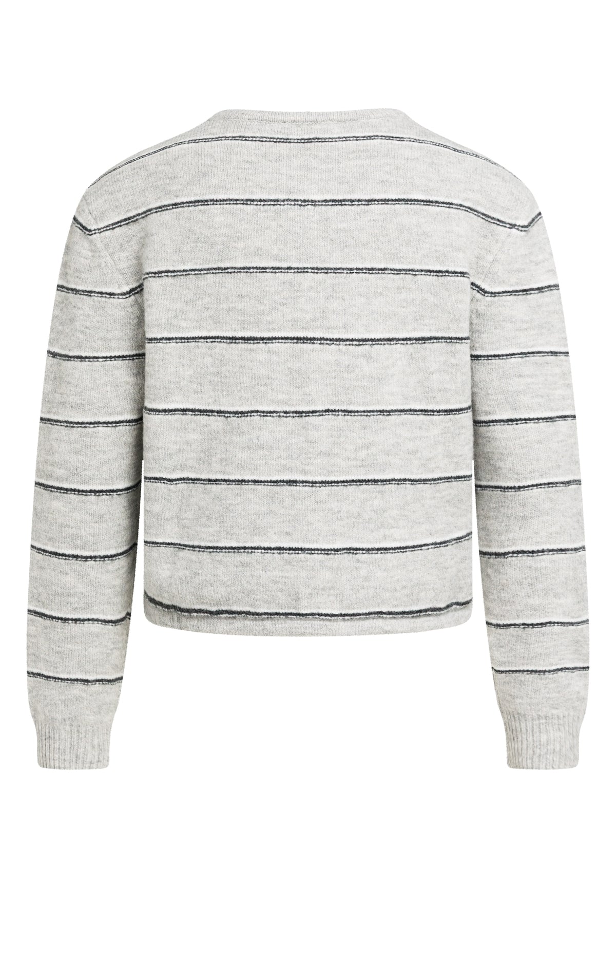 YAYA Stripe Cardigan Medium Grey Melange