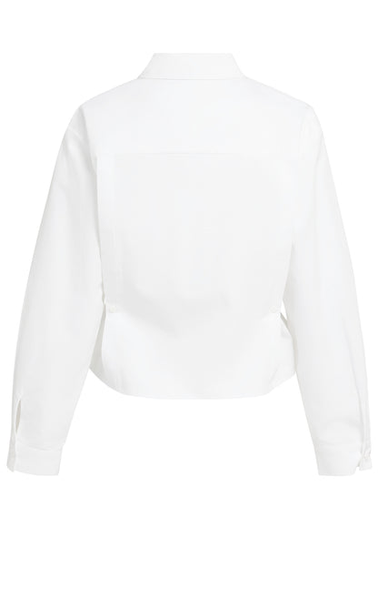 YAYA Poplin Blouse Pure White