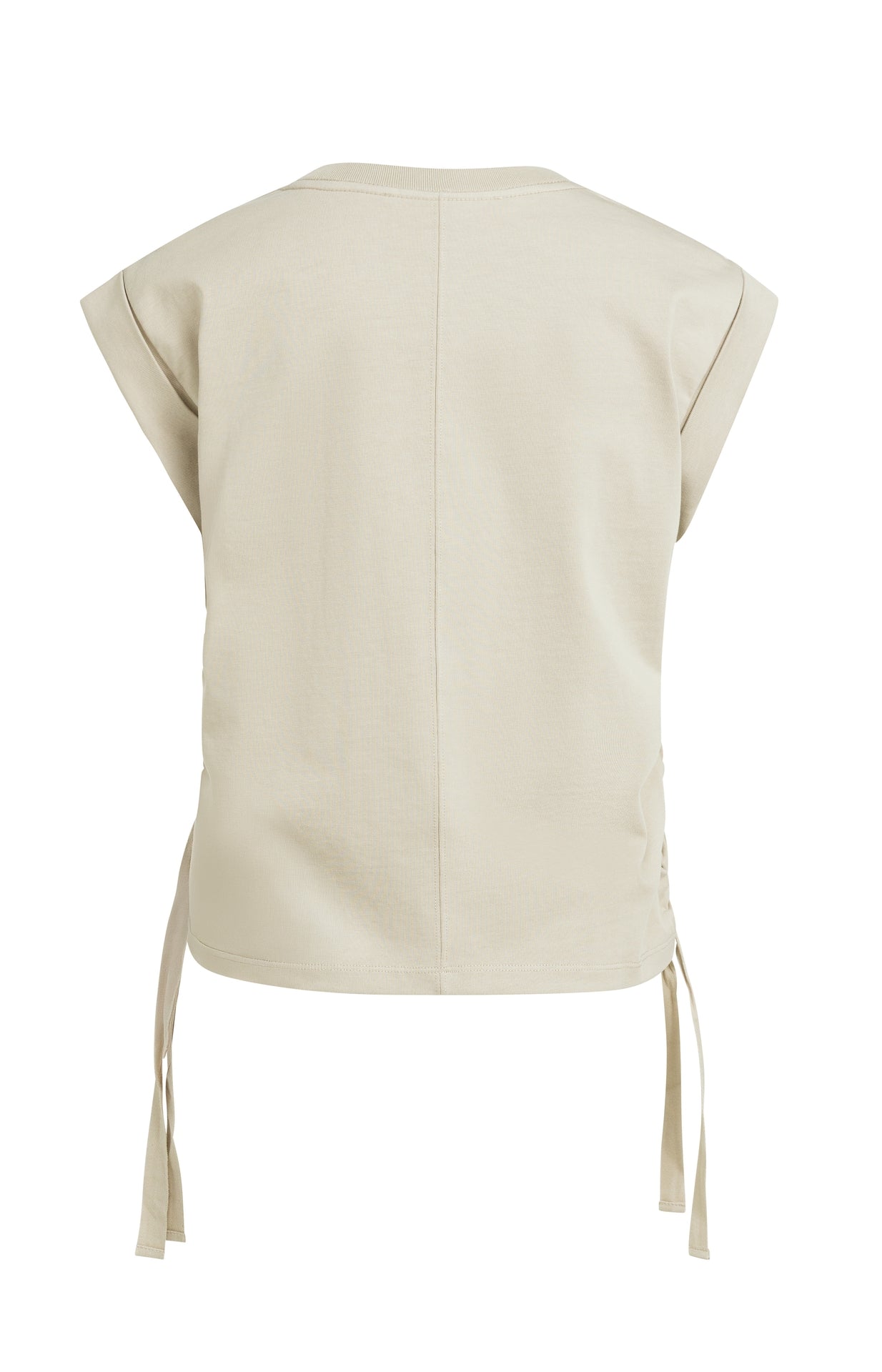 YAYA Drawstring Top Grey