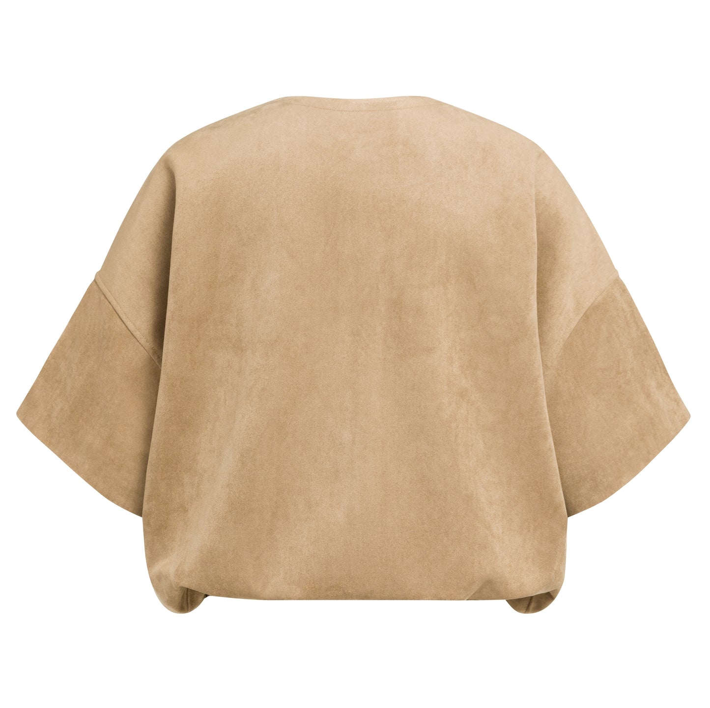 YAYA Oversized Suedine Jacket Otter Brown
