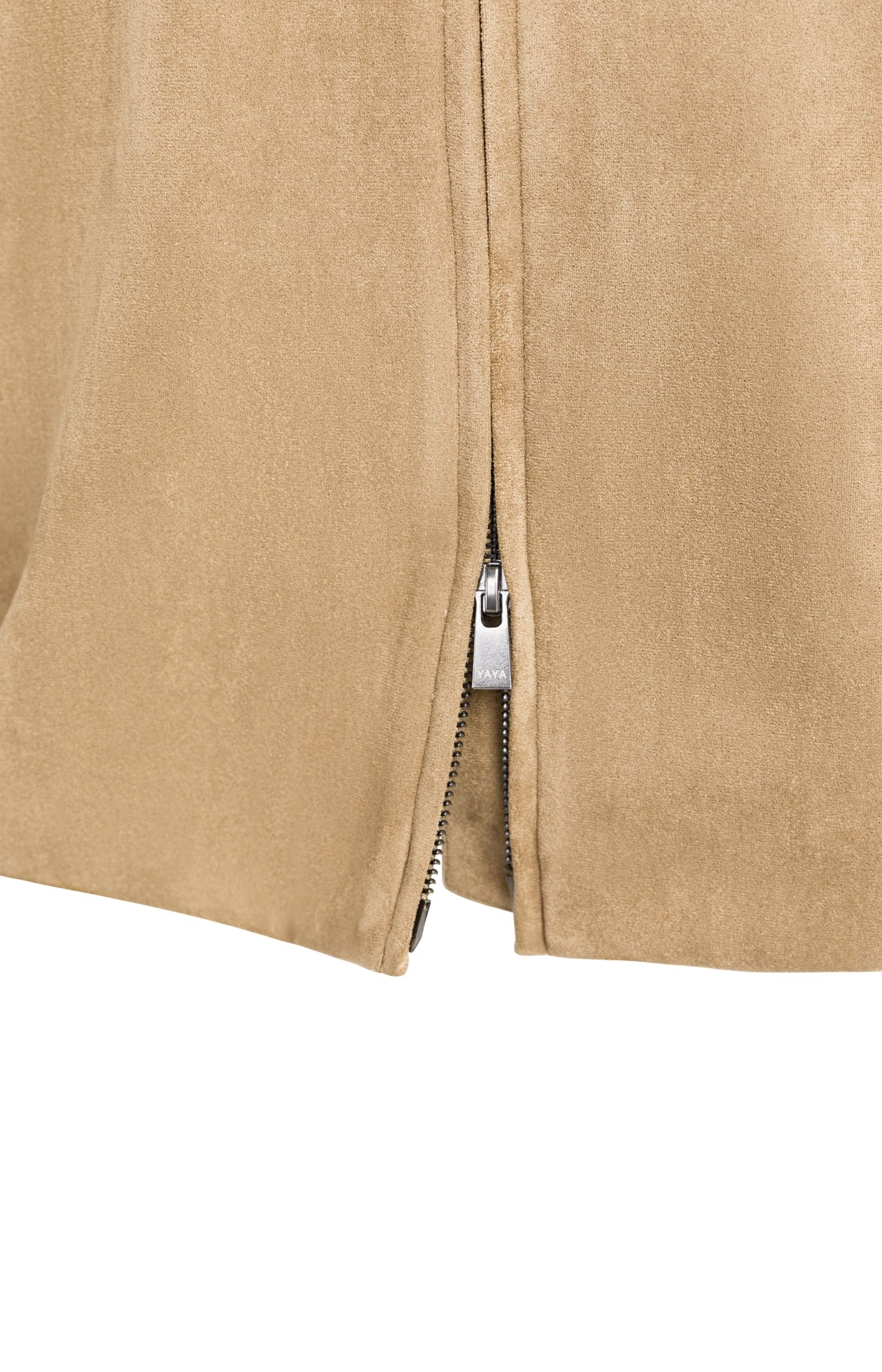 YAYA Oversized Suedine Jacket Otter Brown