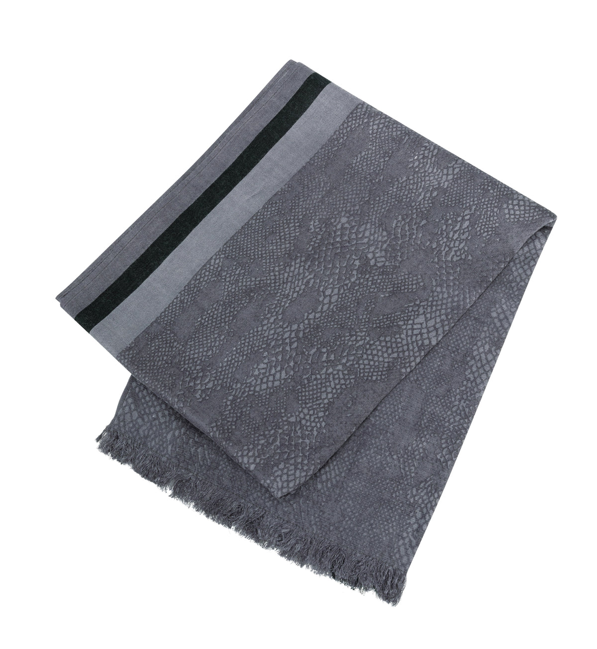 YAYA Brushed Scarf Arctic Seal Grey Dessin