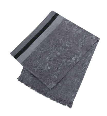 YAYA Brushed Scarf Arctic Seal Grey Dessin
