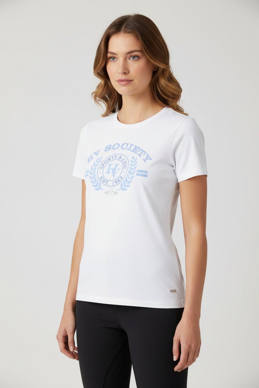 HV Polo Claire Top White