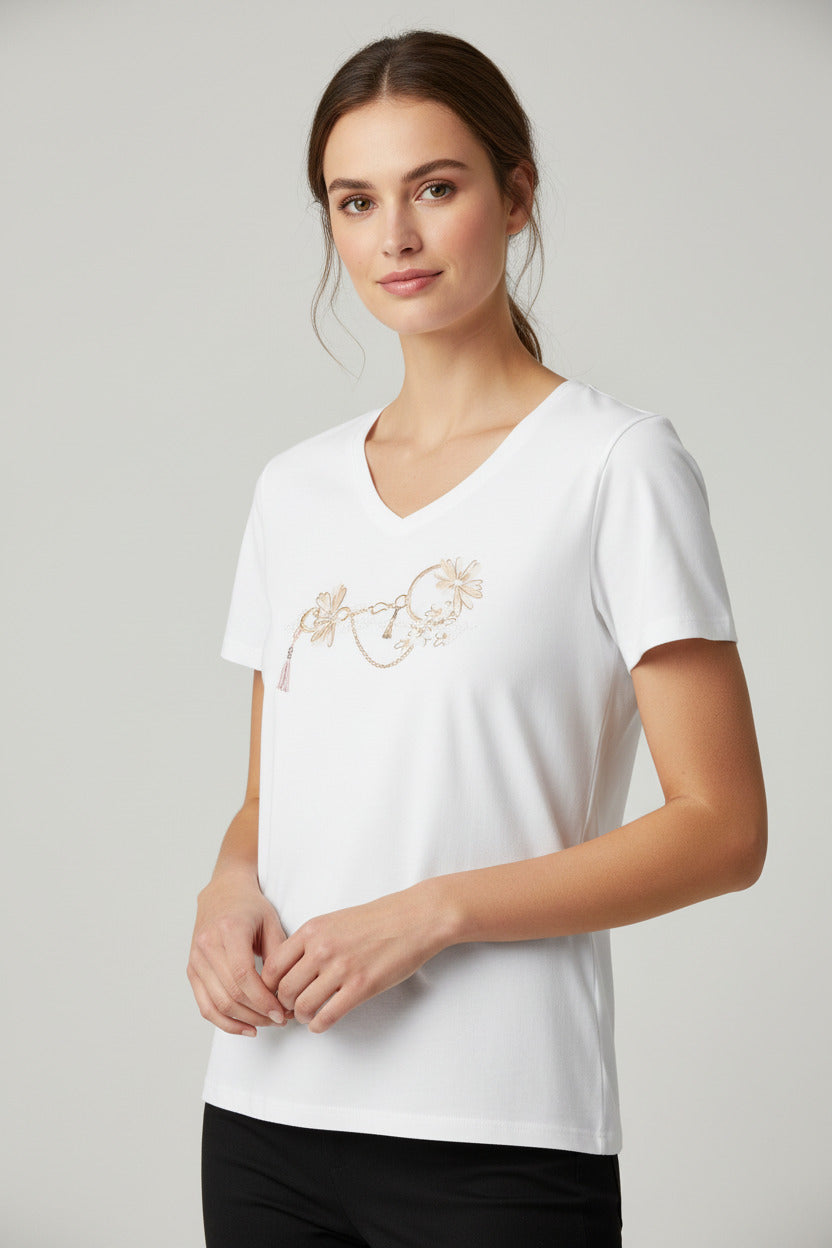 HV Polo Charlotte Top White