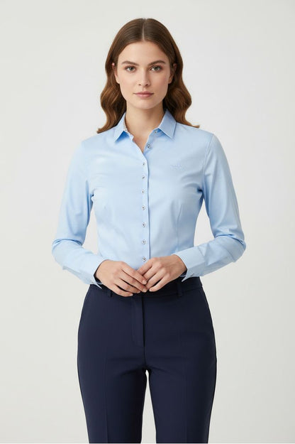 HV Polo Daisy Blouse Lightblue