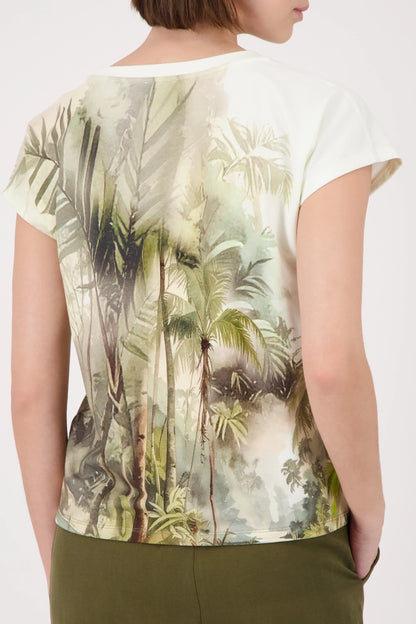 Monari Olive Pattern T-Shirt 410700