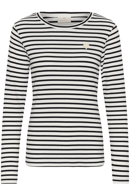 Kaffe Liddy T-Shirt Chalk/Black