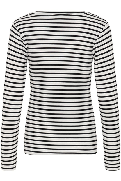 Kaffe Liddy T-Shirt Chalk/Black