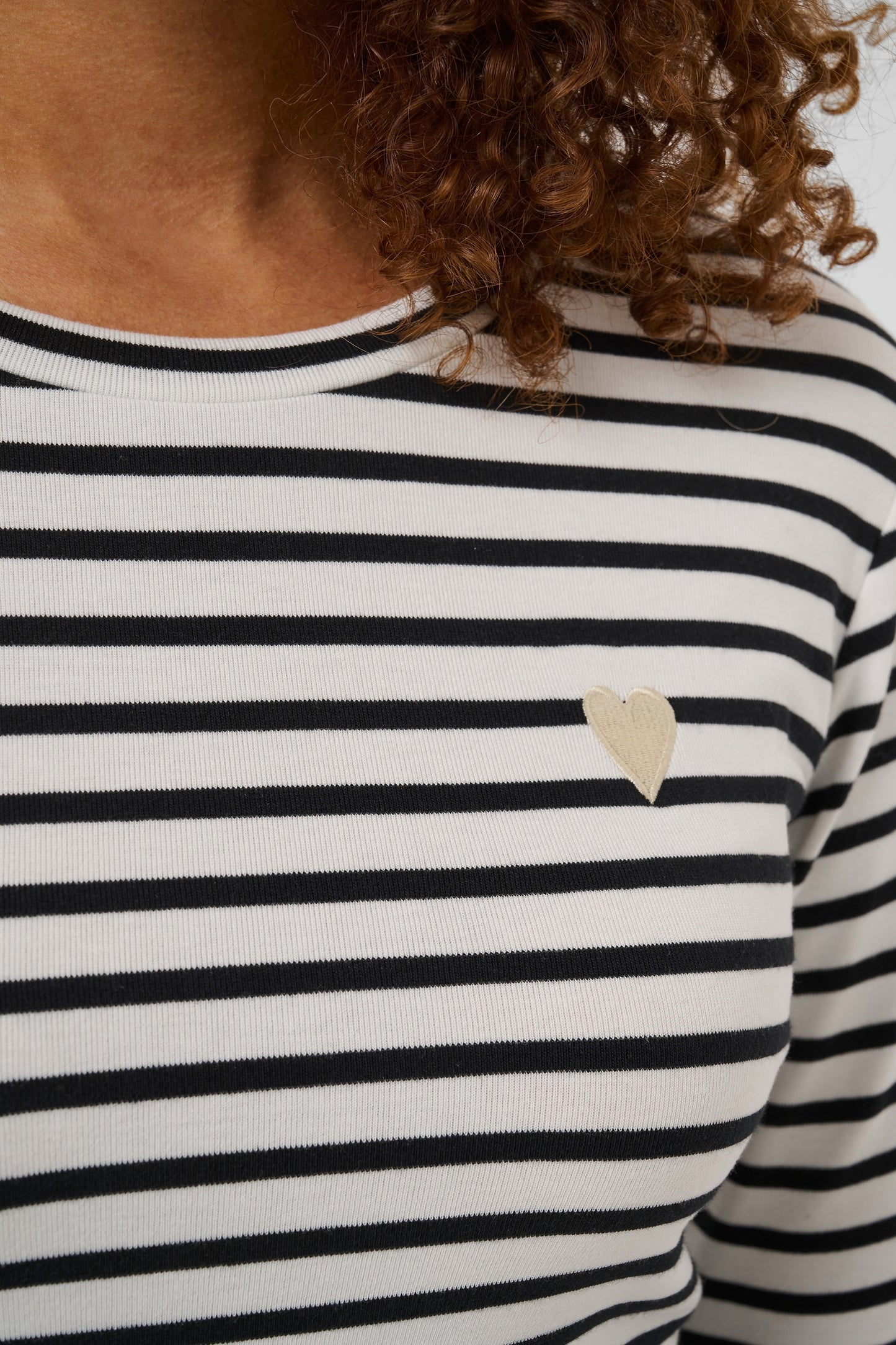 Kaffe Liddy T-Shirt Chalk/Black