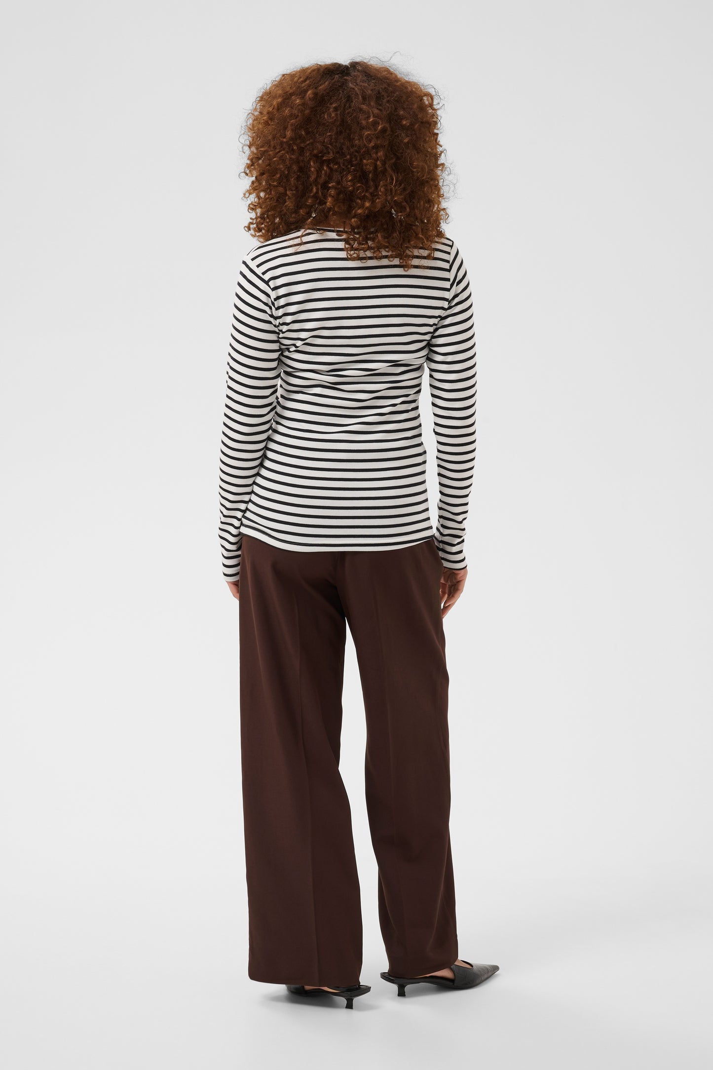 Kaffe Liddy T-Shirt Chalk/Black