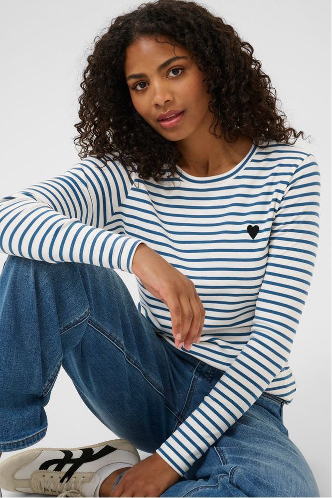 Kaffe Chalk Heart Liddy T-Shirt