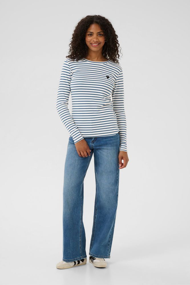 Kaffe Chalk Heart Liddy T-Shirt