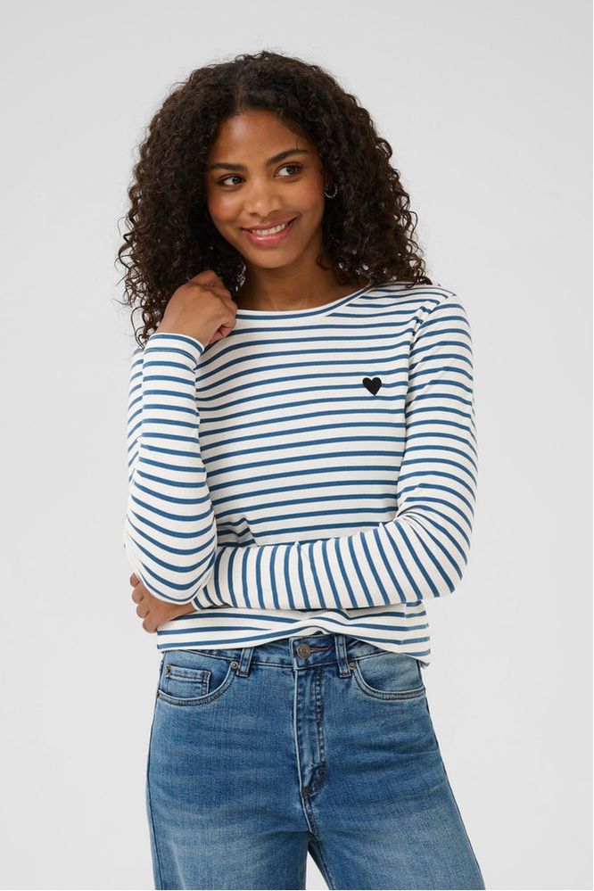 Kaffe Chalk Heart Liddy T-Shirt