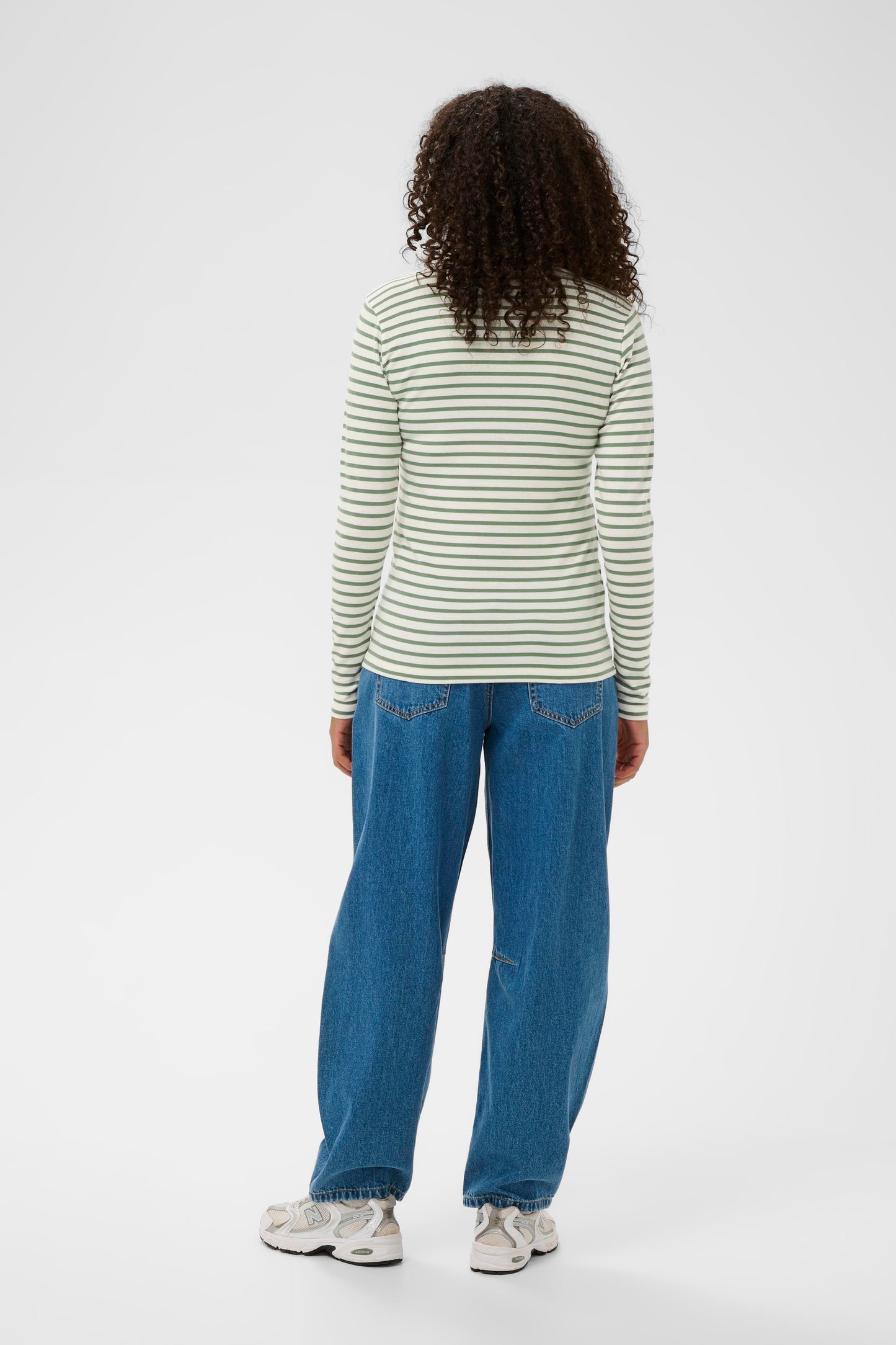 Kaffe Liddy T-Shirt Chalk/Sea Spray