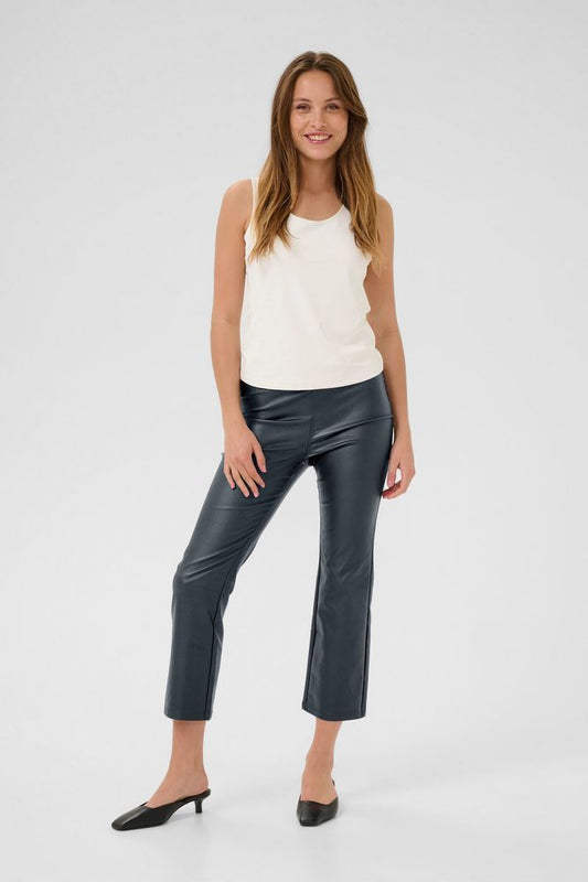 Kaffe Black Ada Crop Trousers