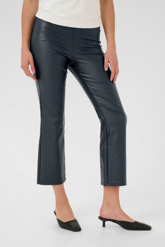 Kaffe Black Ada Crop Trousers