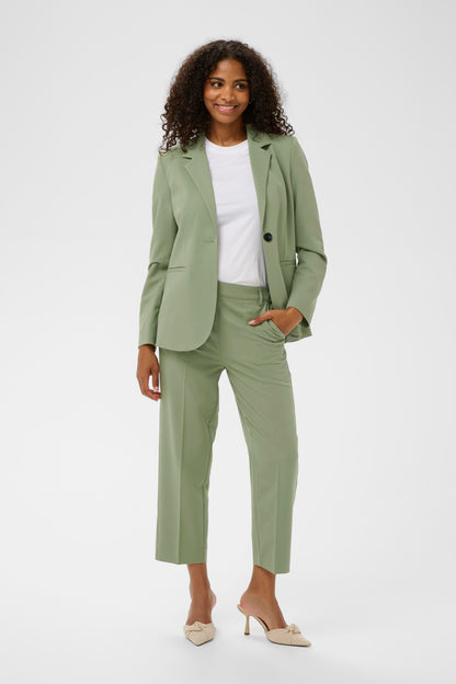 Kaffe KAsakura Cropped Pants Sea Spray