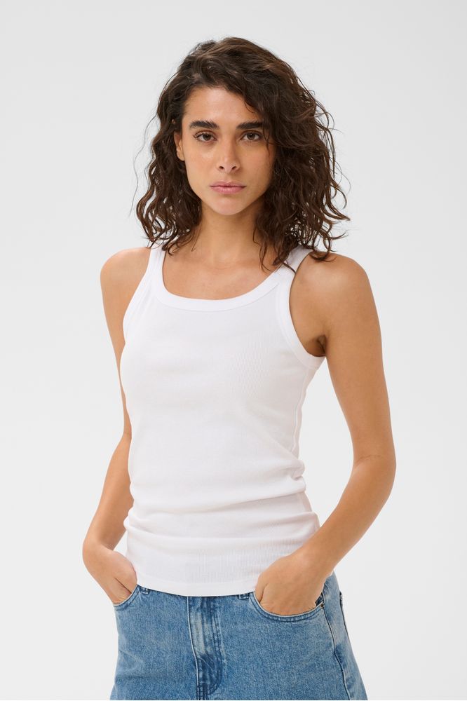 Kaffe KAcarna Tank Top Optical White