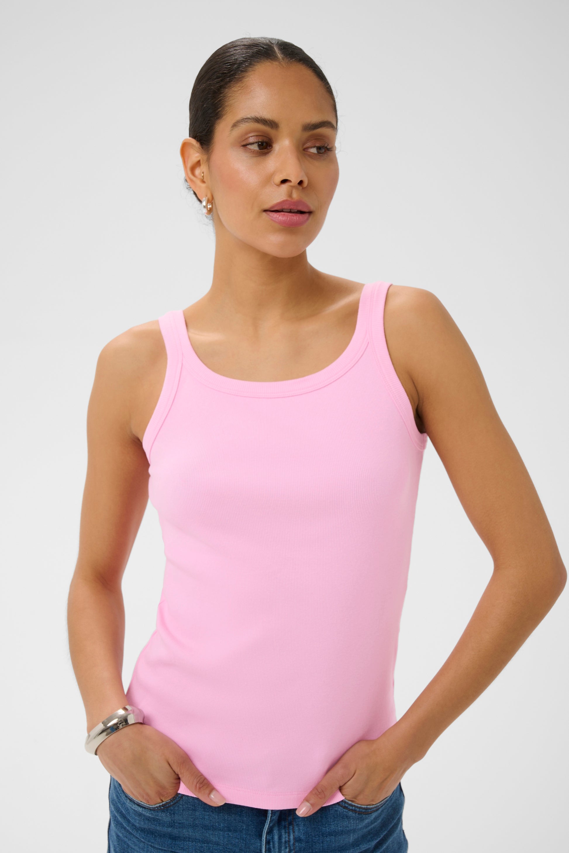 Kaffe KAcarna Tank Top Pink Frosting