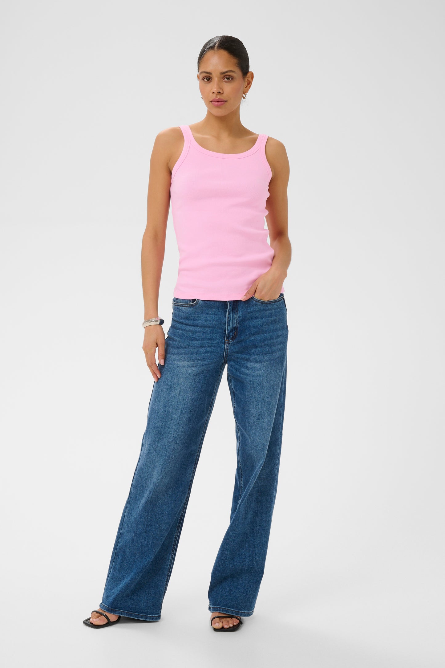 Kaffe KAcarna Tank Top Pink Frosting