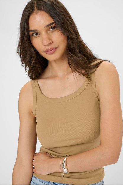 Kaffe KAcarna Tank Top Petrified Oak