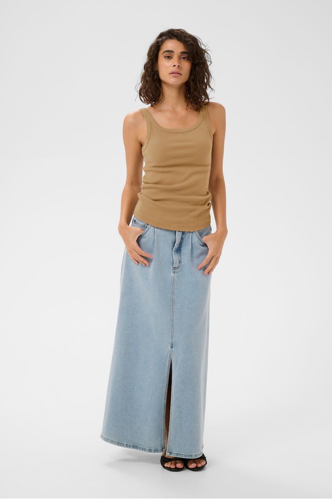 Kaffe KAcarna Tank Top Petrified Oak