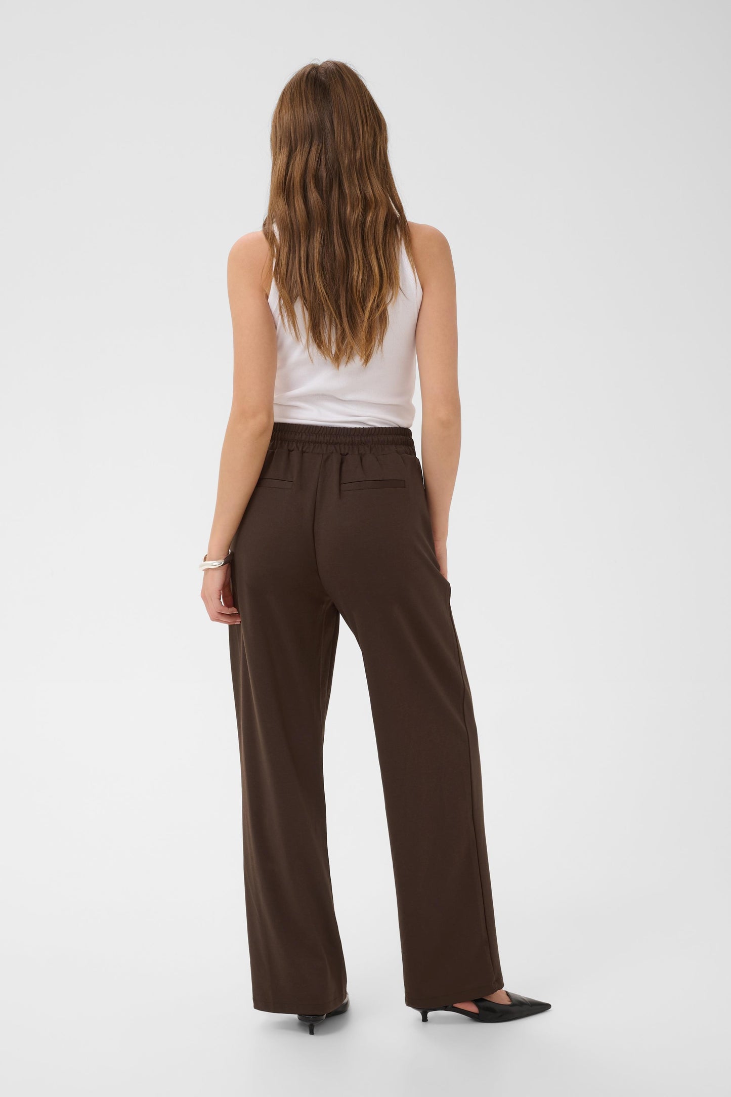 Kaffe KAjenny Straight Trousers Fudge