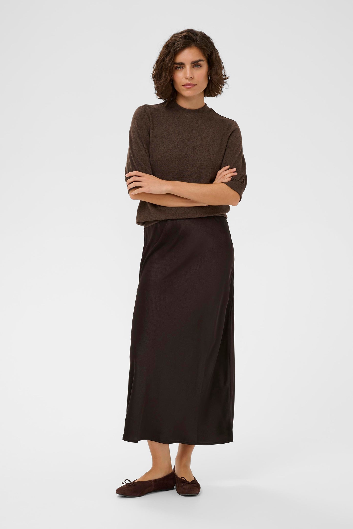 Kaffe KAlotte Skirt Coffee Bean