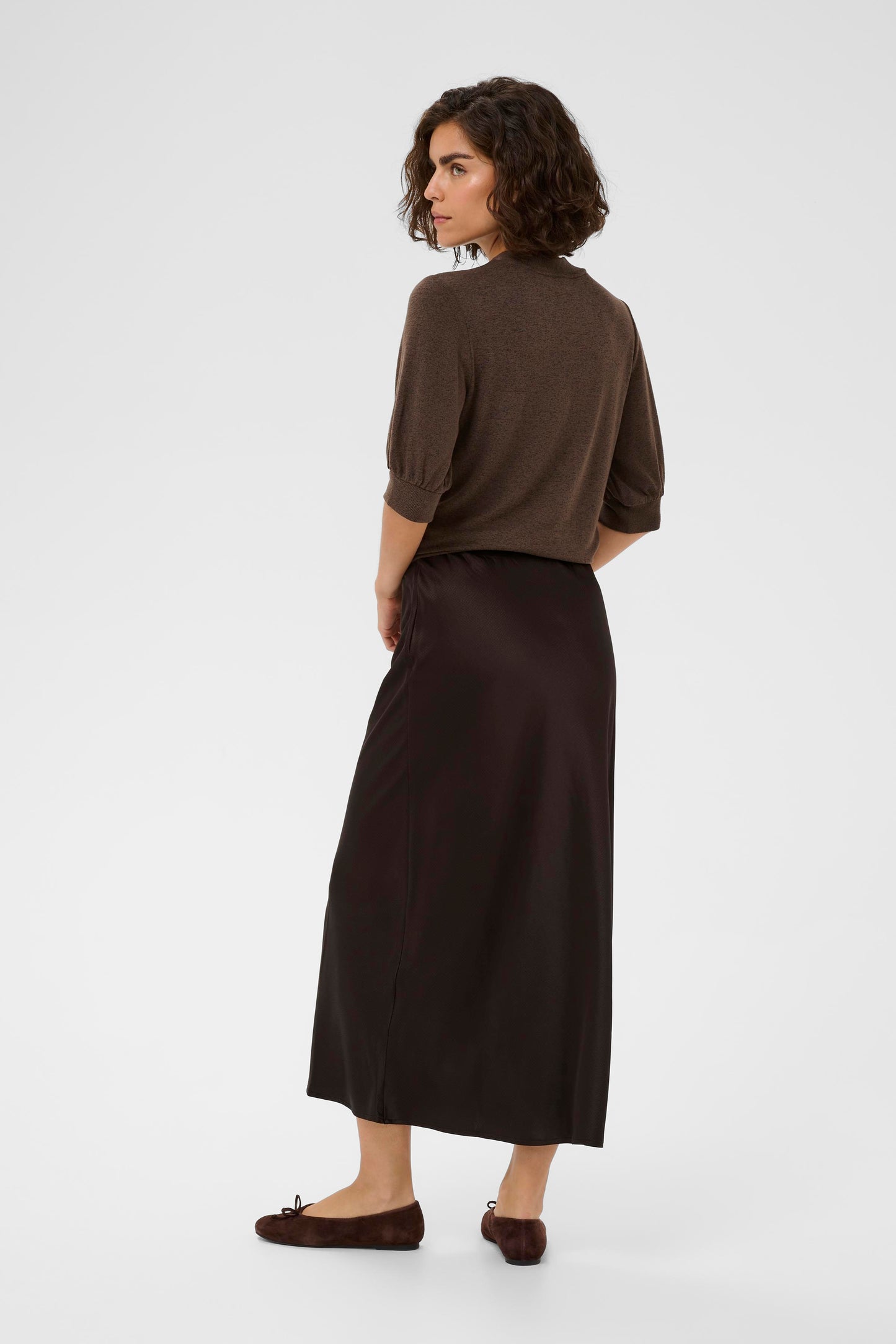 Kaffe KAlotte Skirt Coffee Bean
