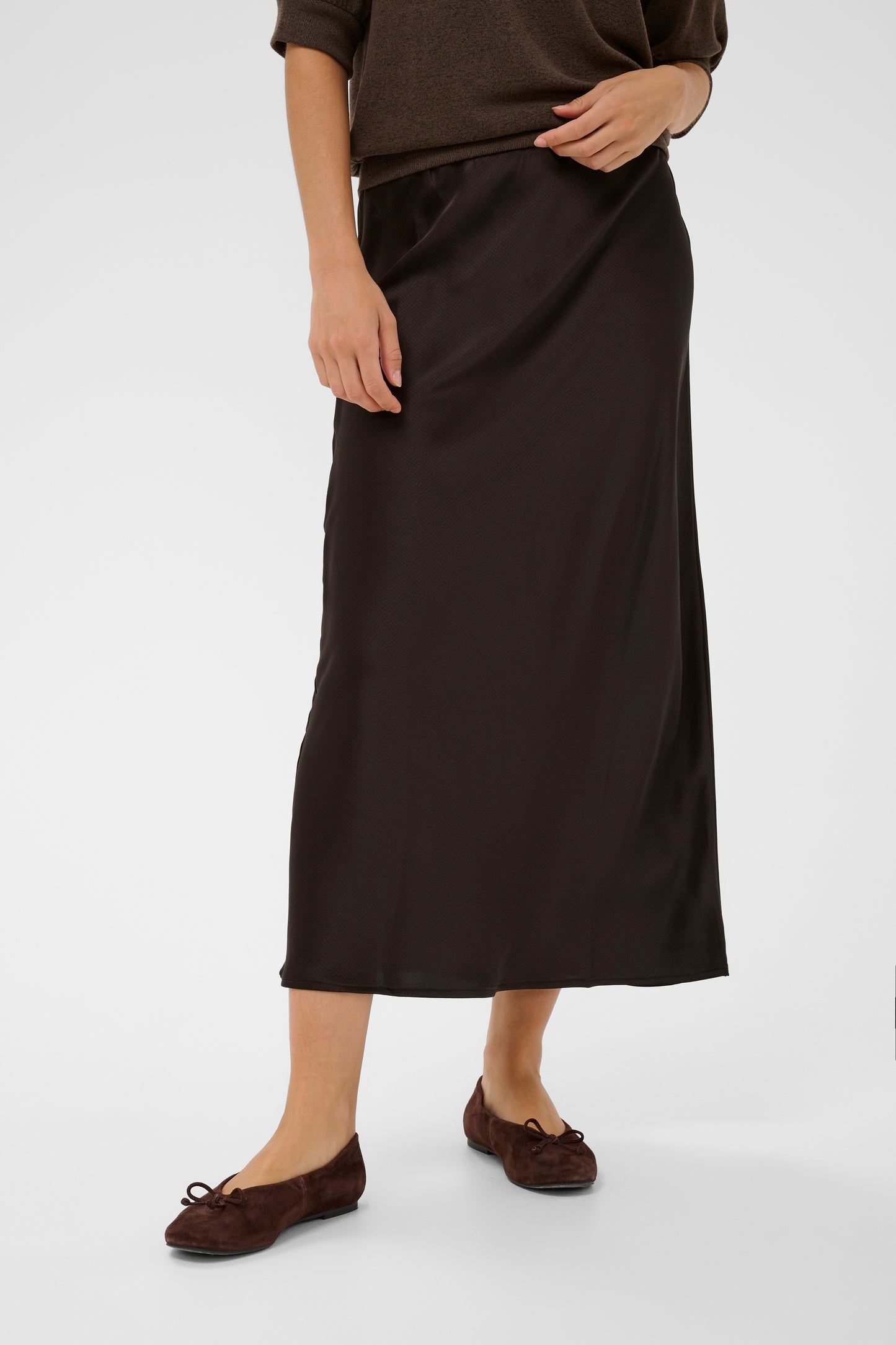 Kaffe KAlotte Skirt Coffee Bean