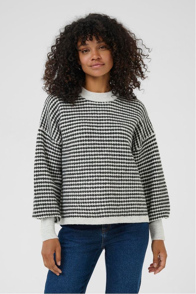 Kaffe Black Ellery Knit Pullover