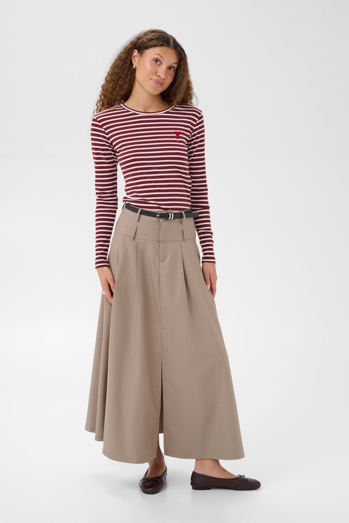 Kaffe KAlissi Skirt Desert Taupe