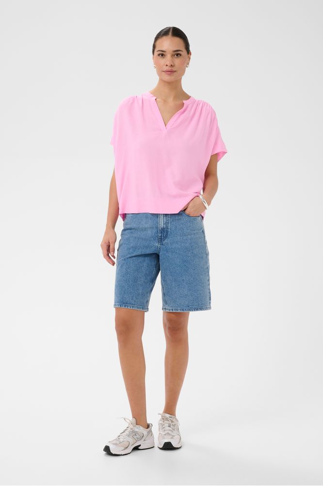 Kaffe KAmilia Linen Blouse Pink
