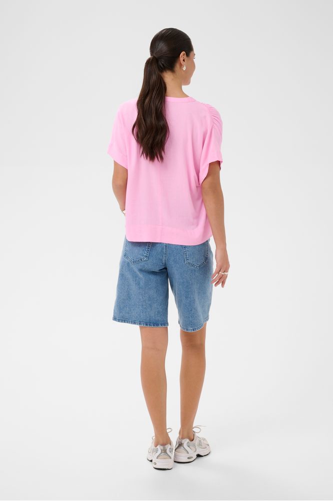 Kaffe KAmilia Linen Blouse Pink