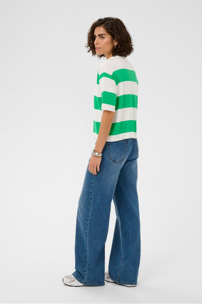 Kaffe KAlizza Polo Knit Green
