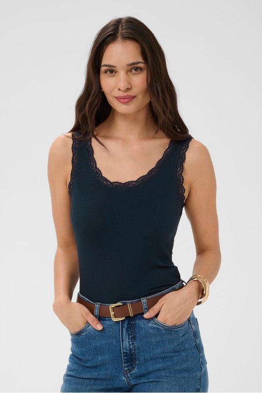 Kaffe KAomi top Midnight Marine