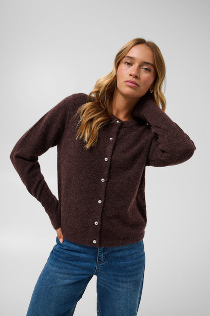 Kaffe KAniel Knit Cardigan Fudge Melange