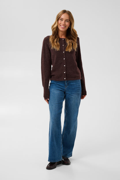 Kaffe KAniel Knit Cardigan Fudge Melange