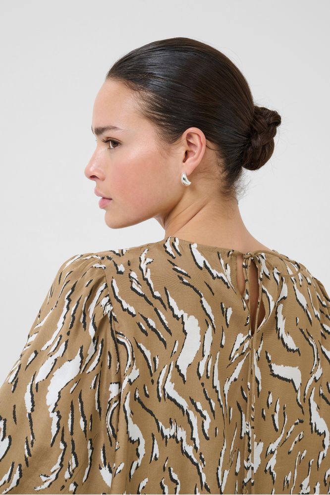 Kaffe Animal Print Mille Blouse