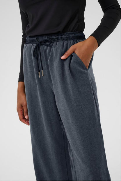 Kaffe Grey Elasticated Nevil Trousers
