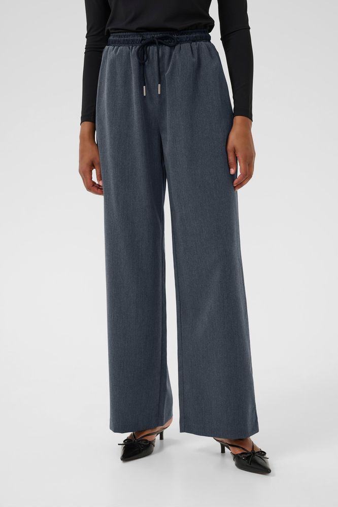 Kaffe Grey Elasticated Nevil Trousers