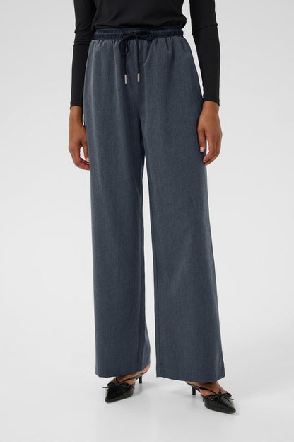 Kaffe Grey Elasticated Nevil Trousers