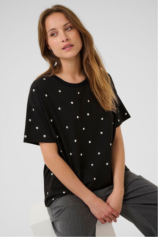 Kaffe Helen Black T-Shirt