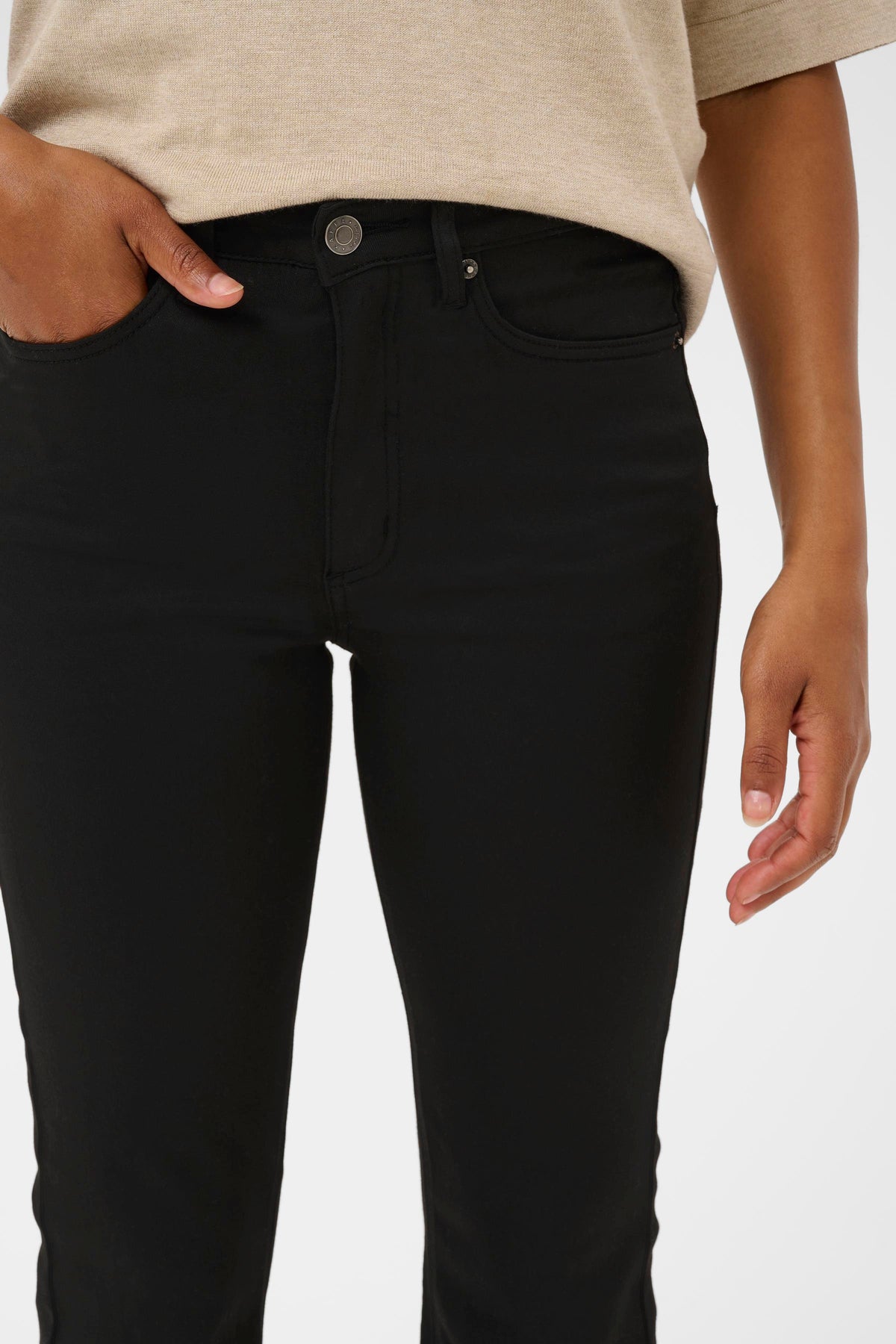 Kaffe KAforest HW Slim Fit Jeans Black Deep