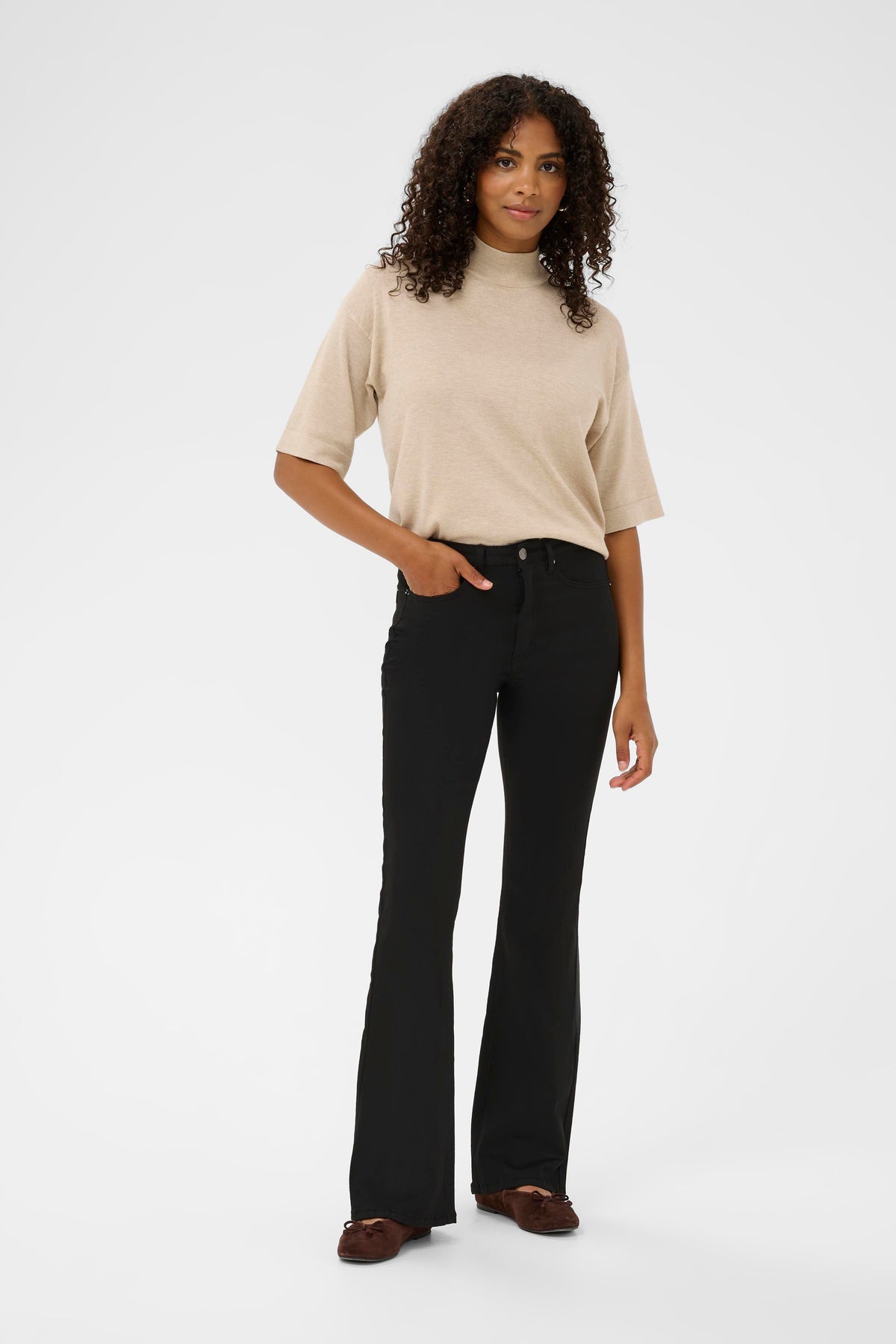 Kaffe KAforest HW Slim Fit Jeans Black Deep