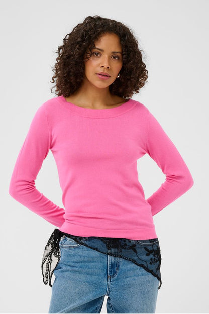 Kaffe KAlizza Knit Pullover Pink Power